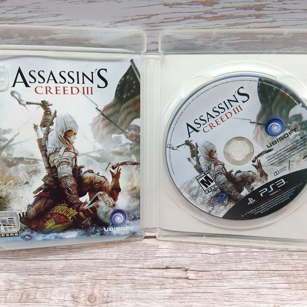 Lot of 3 PlayStation 3 Assassins Creed Games (IV Black Flag - III - Revelation)